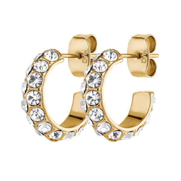 Dyrberg Kern Heidi Gold Earrings - Crystal